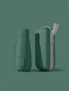 Mini Folding Umbrella, Waterproof Portable Travel Umbrella, Sunshade Umbrella For Women, UV Protection 2-In-1 Mini 6-Fold Super Lightweight Compact, Mini Travel Umbrella, Small Portable Umbrella For Sunny And Rainy Days, 99% UV Protection, Suitable For Men And Women, Durable Structure, Sun And Rain Protection