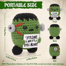 1pc Little Monster Hand-Woven Plush Doll Ornaments With Encouraging Words On Them, Which Can Be Given As Small Gifts To Friends And Family. Lovely Plush Doll Gift Design And Encouraging Words Are Very Warm And Sweet! These Lovely Dolls Will Always Be Your Friends, And They Will Make You Feel Relaxed And Happy!