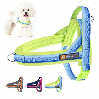 HP599 Breathable Anti-Pulling Dog Harness With Reflective Strips For Small/Medium Dogs