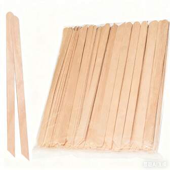 100 Pieces Small Wax Sticks Wood Spatulas Applicator Craft Sticks For Body Hair Eyebrow Lip Nose Removal Wooden Wax Sticks Small Waxing Applicator Sticks Wax Spatulas Wood Craft Sticks For Hair Removal And Smooth Skin - Slanted,Cheap,Stocking Stuffers,Makeup,Makeup Tools,Cheap Stuff,Gifts,Gifts For Women,Christmas Gifts