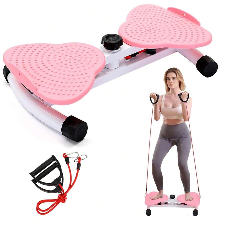 SIDIANBAN Twist Board For Exercise, Waist Twisting Machine - 300 LBS Capacity, 360° Rotating For Women & Home Fitness, Core Workout Abdominal Fat Loss - 粉色 - 查看 1