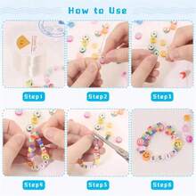 QIAO 1 Bộ dây đàn hồi 0,5mm Bộ vòng tay co giãn Dây hạt pha lê kèm phụ kiện để làm đồ trang sức DIY Vòng cổ Vòng tay - Nhiều màu - Xem 5