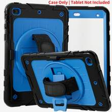 Military-Grade Anti-Drop Rotating Turntable Silicone + PC Tablet Protective Case, Compatible With IPad (A16) 11-Inch 11th Gen (2025 Model), IPad 10th Gen 10.9-Inch, Galaxy Tab A9 Plus 10.95/11-Inch, IPad Pro 11-Inch, IPad 7th/8th/9th Gen 10.2-Inch, With Kickstand Hybrid Protective Case (2023 Model), Heavy-Duty Military-Grade Protective Case For Galaxy Tab A9+/A9 Plus 11-Inch (2023 Model), With 360° Rotating Stand, Handle, Shoulder Strap And Wrist Strap