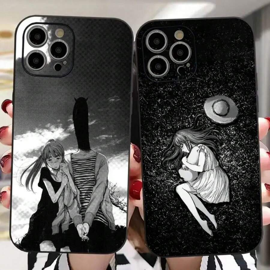 O-Oyasumi Punpun Anime Phone Case For 16 15 14 13 12 11 PRO MAX PLUS Mini TPU Soft To Skin-Fridly Case.Halloween Accessories.Popular Mobile Phone Cases Cute Mobile Phone Case Anime Mobile Phone Case Case Halloween Fall Fashion Mobile Phone Case Phone Cases 17 Pro Max Case Fall Christmas Navidad - 混合顏色5 - 查看 1