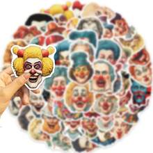 50PCS Cartoon Circus Clowns Graffiti Stickers DIY Decorative Decals Phone Case Laptop Diary Guitar Cups Stationery Waterproof Stickers - Multicolor - View 3