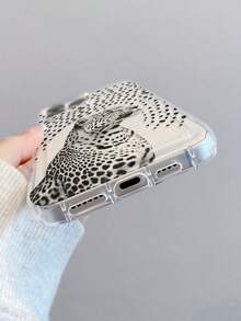 1个时尚艺术波点豹纹透明气垫TPU材质防摔手机壳，适合作为节日礼物，兼容苹果、Galaxy S22/23/24/25/A05/A05S/A53/A54/A55等型号 - 彩色 - 查看 5