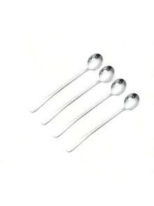 8件套不锈钢长柄冰茶匙、咖啡勺、冰淇淋搅拌勺，可用洗碗机清洗，厨房配件，餐具套装，开学季 - 彩色 - 查看 9