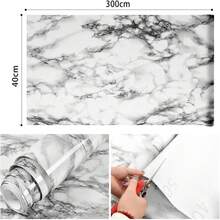 40cm*1000cm Papel Tapiz Autoadhesivo, Marmol Papel Tapiz, Antiincrustante Resistente al Agua y al Aceite Papel Pintado, Adecuado para Muebles y Cocina Salon Decoracion - 40An x 300L cm - Ver 5