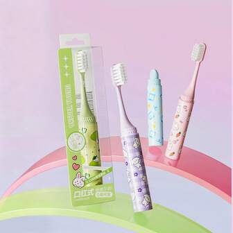 1 pieza Cepillo de dientes de viaje plegable con cerdas suaves, adecuado para adultos, cepillo de dientes portátil