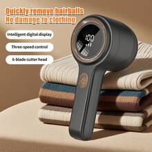 Novo removedor de fiapos portátil multifuncional aprimorado, remove penugem, coleta fiapos, remove bolinhas, disponível em várias cores, carregamento USB/Tipo C, bateria de lítio de 800 mAh, removedor de fiapos elétrico para tecidos, removedor de fiapos portátil, motor potente com display digital inteligente de LED, adequado para roupas, roupas de cama, tapetes, sofás e lavanderias! Presente perfeito para o Dia dos Namorados e Natal! - aparador de fiapos - Ver 15