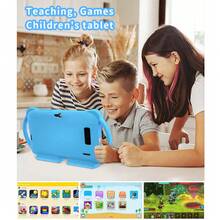 全新4G WiFi平板电脑，深受儿童喜爱！BDF K6 Pro配备7英寸屏幕、2GB+32GB大存储空间和耐用的4000mAh电池，并附赠卡通防摔保护套。