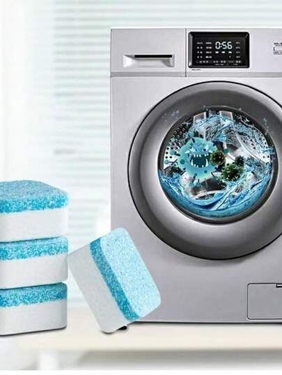 KIT12/24/36/48 Pastilhas para Limpeza de Máquinas de Lavar Roupas Efervescentes Multifuncional