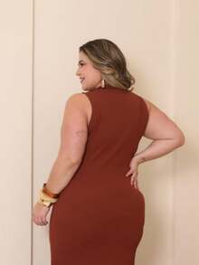 Simple, Elegant, Casual, Knit Fabric. Suitable For: Night Out, Holidays, Office, Birthday Party, Formal Evening Wear. - 巧克力棕 - 查看 10