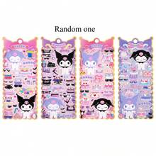 ملصقات ثلاثية الأبعاد لتزيين الفساتين من سانريو كورومي، ملصقات كرتونية جميلة للتزيين، ملصقات تعليمية للأطفال، مواد ديكور للكتيبات - متعدد الألوان - مشاهدة 3