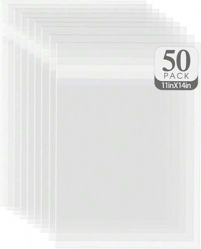 Golden State Art, Pack Of 50 11 1/4 X 14 1/8 Bags 11x14 Matting