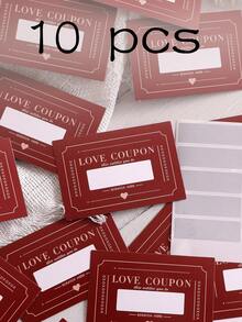 10张/20张刮刮乐爱情券，DIY情人节爱情券，DIY浪漫情侣约会刮刮卡，夜晚卡，送给妻子、丈夫的情侣礼物，结婚纪念日，母亲节