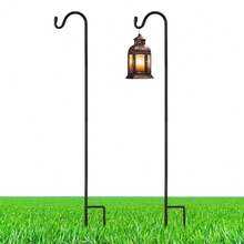 2 Pcs 24 Inch Shepherds Hook For Outdoor Adjustable Bird Feeder Pole Metal Steel Shepard Hooks For Hummingbird Stand Feeder Pole For Garden Plant, Lantern, Hanging Wedding Decor{Inchsize_nameinch:Inch24Inchinch} - 24英寸 - 查看 1