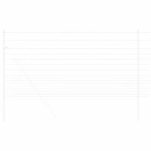 vidaXL Wildzaun Silber 25 X 1,2 M Verzinkter Stahl - Argento - Visualizzare 3