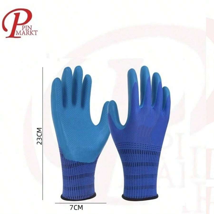 Guantes De Jardín, Guantes De Jardinería ,Guantes De Jardinería De Trabajo De Jardinería De Jardinería | Accesorios De Herramientas De Goma, Impermeables Y A Prueba De Espinas - 04678 - Ver 1