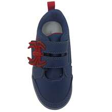 Boys' Camin Sneakers With LED Lights And Spider Strap - Navy Blue - View 9