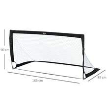 HOMCOM Football Net - Black - View 7