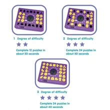 一套儿童形状配对计时器棋盘游戏，早教认知反应训练互动玩具，圣诞节/万圣节/复活节/生日礼物（部分配件颜色随机）