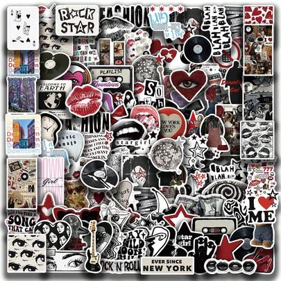 100 pezzi Confezione di adesivi Y2K Downtown Girls | Adesivi occidentali, adesivi di alta qualità per scrapbooking, graffiti, diario, laptop, paraurti, skateboard, borracce, computer, cartoni animati, elmetti, auto. Gli adesivi possono portare tanta allegria nella tua vita, il regalo perfetto per gli adulti