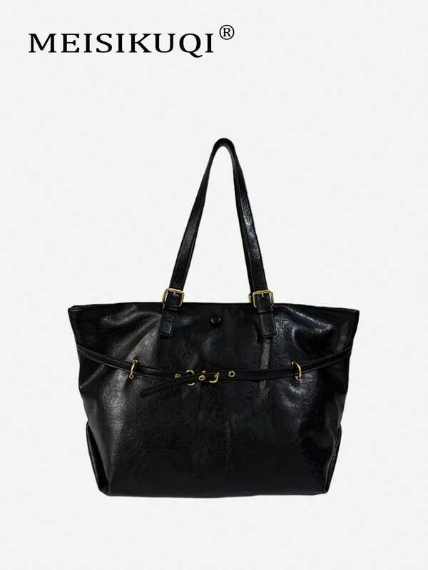 2025 Neue hochwertige Retro Soft Leder Shopper Tasche, Große Kapazität Arbeits-/Pendler Tasche mit innerer kleiner Tasche, vielseitige Schulter- & Handtasche