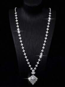 1 pieza Collar de lujo de alta calidad y exquisito, joyería nupcial versátil para la boda