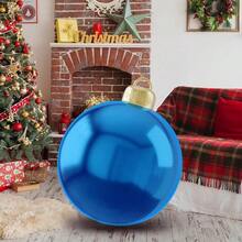 60cm/23.6in Inflatable Christmas Ball, PVC Inflatable Christmas Decoration Ball, Outdoor Inflatable Decor For Christmas, Suitable For Indoor, Yard, Porch, Lawn (Red) - Multicolor - View 14
