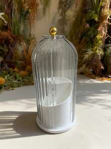 وعاء تخزين فرش التجميل الفاخرة - زجاج بمقبض ذهبي، مضاد للغبار/صحي/يبقى نظيفًا/منظم/ديكوري للعرائس/عشاق المكياج/طلاب الجامعة، استعدادات الزفاف/غرفة النوم/الحمام، عيد الزواج/الشتاء، هدايا للخطيبة/الصديقة المقربة، تصميم فاخر (وعاء مكياج/منظم فرش/تخزين مستحضرات التجميل/أساسيات العروس/هدية للعروس/اكسسوارات تجميل)