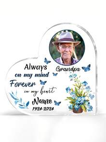 Custom Photo Your Wings Were Ready But My Heart Was Not - Memorial Personalized Custom Acrylic Plaque - Sympathy Gift For Family Members-18styles, Personalized Memorial Plaque - Sympathy Gift - Bereavement Gifts For Loss Of Loved One - Multicolor - View 21