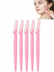 30pcs Eyebrow Trimmer Set, Eyebrow Trimmer, Long Handled Eyebrow Trimmer, Beauty Tool, Used For Eyebrow Trimming, Razor, Precision Exfoliating Tool Eyebrow Trimmer, Facial Razor Blade, Eyebrow Trimmer Blade And Razor With Protective Cover, Used For Removing Facial And Body Hair, Suitable For Travel, Suitable For Both Men And Women. 5/10pcs.