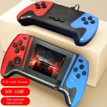 Q21 便携式复古掌上游戏机，内置 500 款游戏，无线控制器，可充电，支持电视连接（经典红蓝/蓝红/白配色） - 彩色 - 查看 18