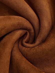 Valentine's Day, Date Night Outfit, Gifts For Her GLOURI Women's Vintage Brown Faux Suede Sherpa Winter Trench Coat -  Western Style With Notch Lapel & Midi Length | Cozy Fleece Winter Jacket For Casual & Seasonal Wear - Brown - View 11