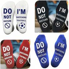 5 Pares de Meias Esportivas Unissex com Estampa de Letras, Adequadas para Esportes ao Ar Livre, Futebol, Corrida, Caminhada, Ciclismo, Tamanho 38-45 - Multicolorido - Visão 4