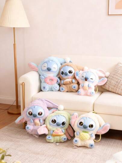 Caja misteriosa de muñeca de Stitch de Disney (caja ciega), serie "Debo comer un bocado incluso si estoy agotado", figura coleccionable de Stitch, juguetes para niñas y niños, regalos para niñas, el perfecto colgante de bolso, relleno de bolsa de fiesta, regalo de fiesta, regalo de cumpleaños, regalos de Navidad, rellenos de calcetín de Navidad para fiestas, adecuado para familia, amigos y compañeros de clase