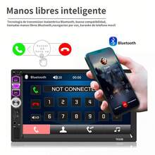 Carsapro Autoestéreo 2Din 7 Pulgadas Pantalla Táctil Mirrorlink MP5 Para Carro Con Reproductor Multimedia Auto Estéreo Bt Fm Usb Aux Estereo - 7010C - Ver 4