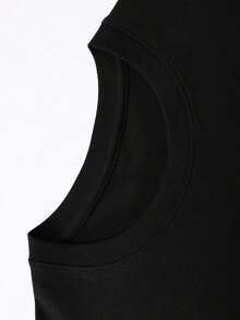 1948–2025 180 Cotton-Shirt) Men's Round Neck And Short Sleeves, Casual Cotton, Casual Fashion, Suitable Indoor And Outdoor Wear And Holiday Gifts - màu đen - Xem 3