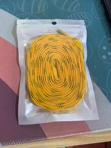 1 Pair Ice Hockey/Figure Skating Laces - Double-Layer Reinforced Waxed Tips, White/Blue/Black, For Ice Hockey & Roller Skating, Skating Maintenance, Durable Construction