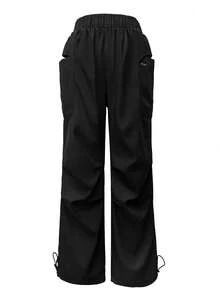 Pantaloni cargo da donna impermeabili per escursioni all'aperto - Pantaloni softshell a gamba dritta con vestibilità morbida, pantaloni antivento e ombrello per trekking, campeggio, jogging e uso casual