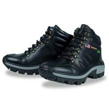 Caterpillar Adventure Ankle Boot, 100% Leather, Stitched Sole, New Release + Gel Insole - Black - View 4
