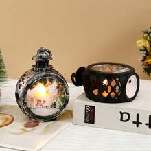 Lámpara de mesa con vela LED de Navidad vintage con adorno de muñeco de nieve, Papá Noel, decoración navideña para el hogar, luces decorativas navideñas, decoración del árbol de Navidad, regalo, decoración de Acción de Gracias, boda, hogar, otoño, cumpleaños, fiesta, interior, exterior, jardín, festividad, Halloween, decoración de pared, adornos de Halloween