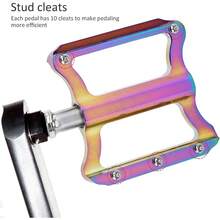 Airshi Pedales de Bicicleta de Montaña, MTB, Aleación de Aluminio y Acero al Cromo-Molibdeno, 14 mm, para Bicicletas de Montaña, BMX, MTB - 1 - Ver 2