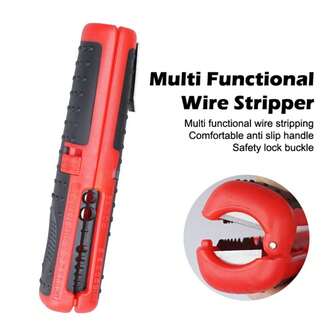 1件装多功能五金工具，带剥线钳、剪线钳、手持工具、便携式防滑手柄、剥线笔夹，颜色随机