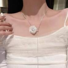 A French-Style Light Luxury Necklace With  Inlaid Imitation Pearl Multi-Layer Tassel Choker Niche Design High-End Clavicle Chain Gift For Girlfriend On Holidays - Dây chuyền bướm tím - Xem 11