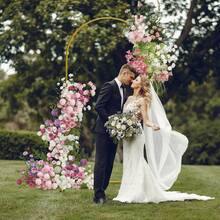 6FT, 6.6FT, 7.2FT Metal Arch Backdrop Stand, Decorative Balloon Arch Stand, Easy Assembly Gold Wedding Arch, Stable Backdrop Arch Stand For Wedding Ceremony, Birthday Party Does Not Include Balloons - Vàng - Xem 8