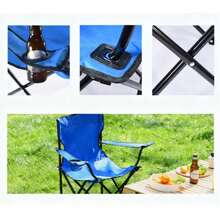 Picnic Folding Table And Chairs - 藍色 - 查看 4