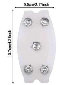 1 Pair Upgraded High Elasticity Ice Cleats Anti-Slip Shoe Spikes, 5-Claw Snow Ice Traction Cleats, Outdoor Anti-Slip Ice Cleats, Multiple Sizes Available