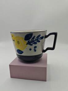 1个9盎司高品质多用途陶瓷茶杯，红色咖啡杯，旅行杯，情侣水杯，四季皆宜，适合居家和聚会使用